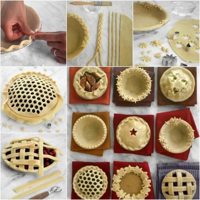 How to make a cute pie crust decoration