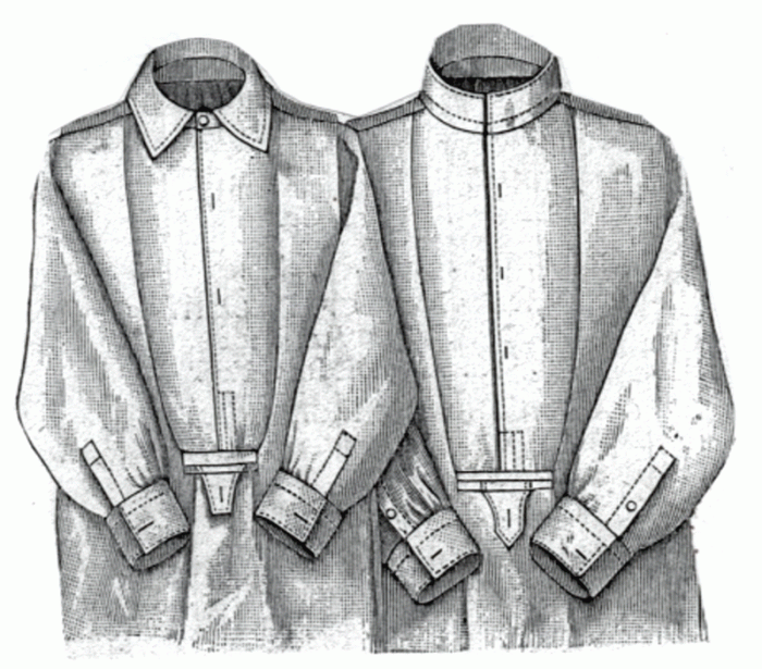 History of men's dress shirts