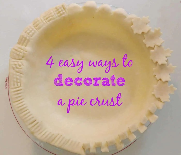 How to make a cute pie crust decoration