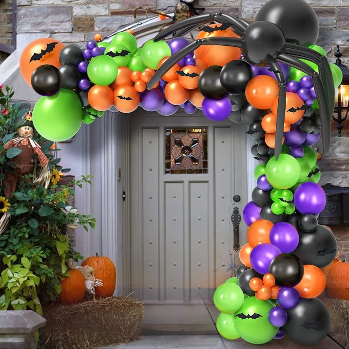 How to make balloon arch decoration halloween