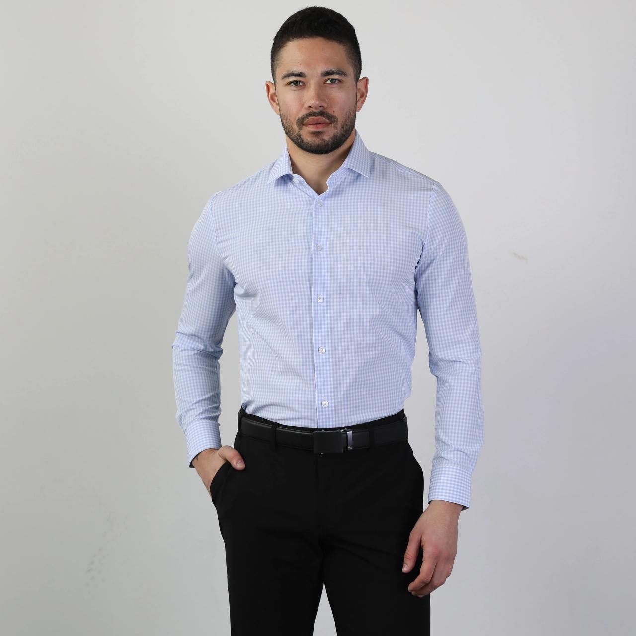 Light teal mens dress shirts