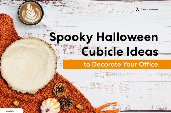 How to decorate an office cubicle for halloween