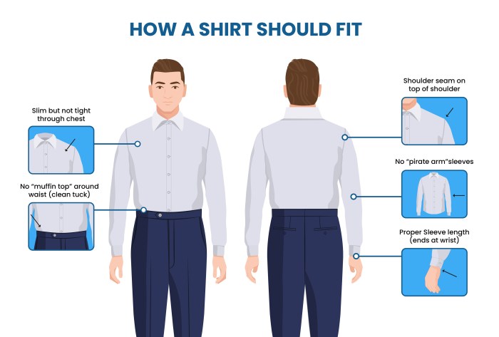 Average men's dress shirt size