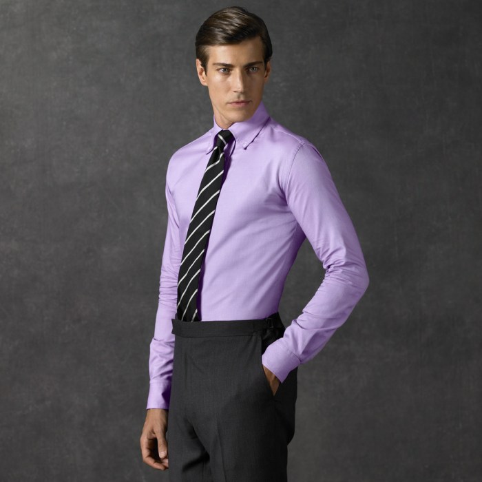 Mens lavender dress shirt